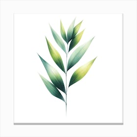 Watercolor Leaf 2 Canvas Print