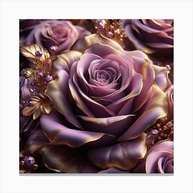 Purple Roses 1 Canvas Print
