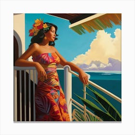 Hawaiian Woman 1 Canvas Print