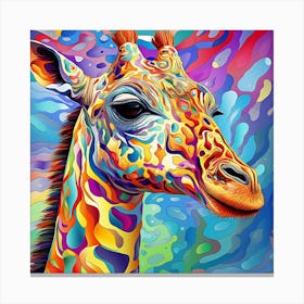 Giraffe Painting 3 Canvas Print