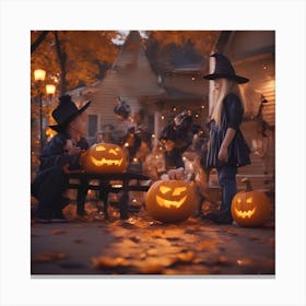 Halloween Stock Photos & Royalty-Free Footage Canvas Print