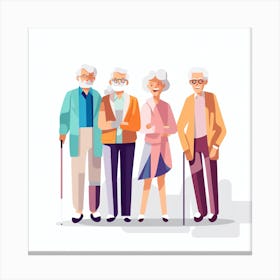 Old People 8 Canvas Print