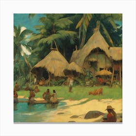 Hawaiian Village 2 Canvas Print