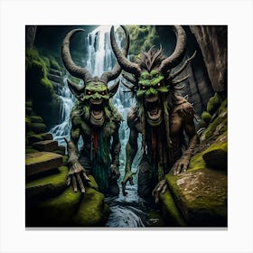 Hill trolls Canvas Print