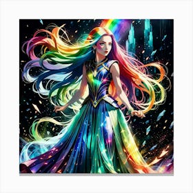 Rainbow Girl 3 Canvas Print