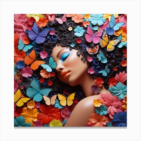 Colorful butterflies 1 Canvas Print