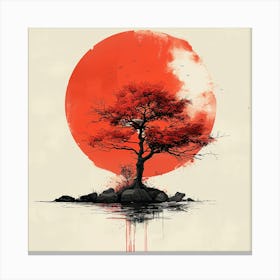 Red Tree Canvas Print