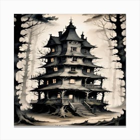 Haunted House Canvas Print