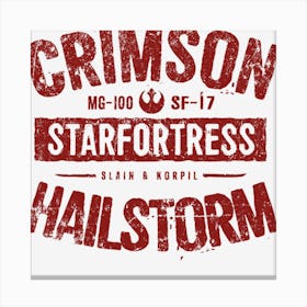 Crimson Hailstorm Canvas Print