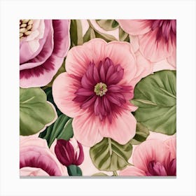 A Beautiful Design For Embroidery On Hats Canvas Print