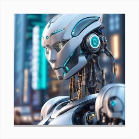 Futuristic Robot 13 Canvas Print