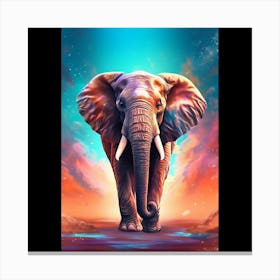 Elephant In The Sky Canvas Print