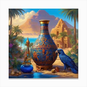 Egyptian Vase 1 Canvas Print