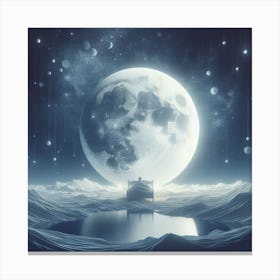 Moon In The Sky 1 Canvas Print