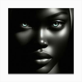 Portrait Of A Black Woman 4 Canvas Print