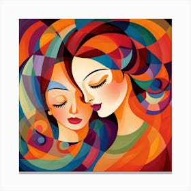 Mother And Daughter Canvas Print