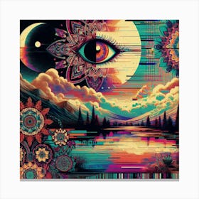 Psychedelic Eye Canvas Print