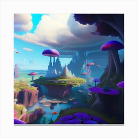 Mushroom Forest 8 Canvas Print