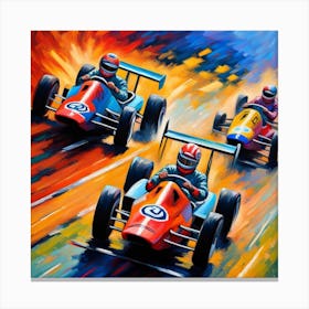 Race Cars Canvas Print