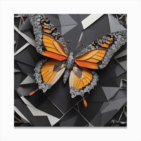 Abstract Butterfly 1 Canvas Print