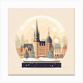 Cologne France 2 Snowglobe Canvas Print