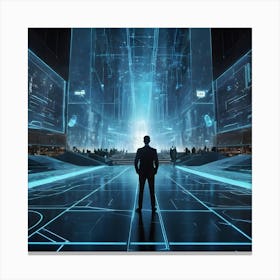 Futuristic City 8 Canvas Print