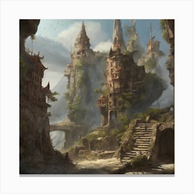 Fantasy City 69 Canvas Print