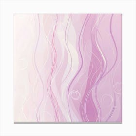 Pink Wavy Background Canvas Print