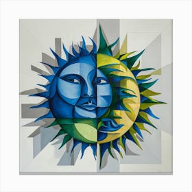 Sun And The Moon 1 Canvas Print