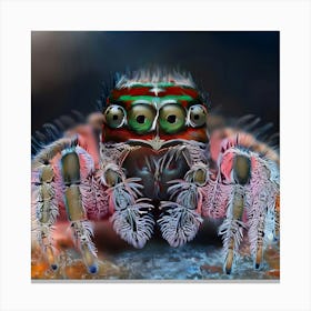 Colorful Spider Canvas Print