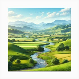 Landscape Wallpaper Canvas Print