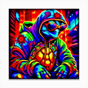 Psychedelic Turtle Canvas Print