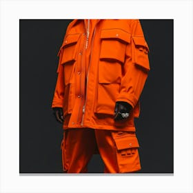 Orange Jacket Canvas Print