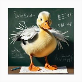 Ducky Math Canvas Print