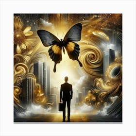 Butterfly In The Sky 13 Canvas Print