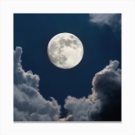 Full Moon In The Sky Canvas Print