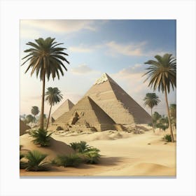 Egyptian Pyramids Canvas Print