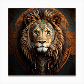 Lion Art Canvas Print