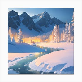 Winter Landscape 5 Canvas Print