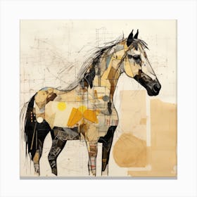 Abstract Equines Collection 79 Canvas Print