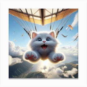 Cat In The Sky 4 Canvas Print