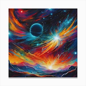 Galaxy In The Sky Canvas Print