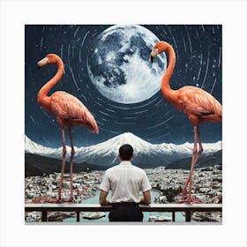 Flamingos 24 Canvas Print