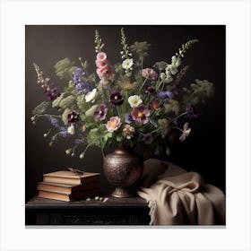 Golden Age Floral Still-life 2.0 6 Canvas Print