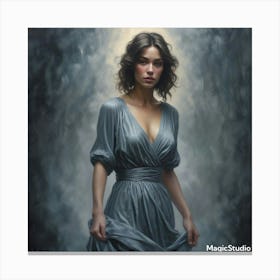 Woman In A Dress Canvas Print