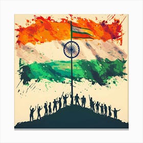 Indian Flag Canvas Print