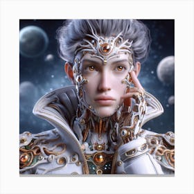 Futuristic Woman Canvas Print