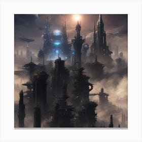 Futuristic City 3 Canvas Print