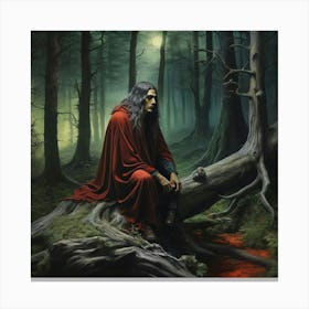 Man In The Woods Canvas Print