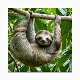 Hanging Sloth 1 Canvas Print